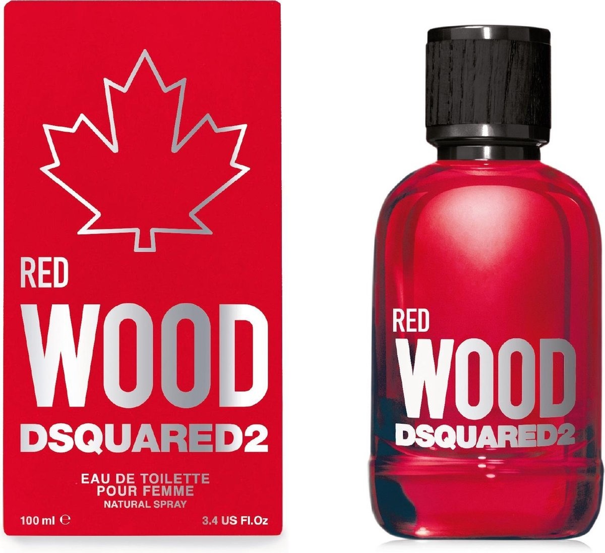 Dsquared2 Red Wood pour Femme - Eau de toilette - 100 ml - Parfum femme - Emballage endommagé