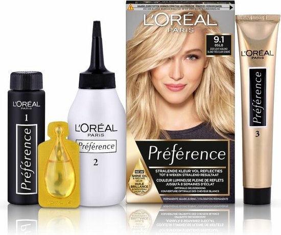 L'Oréal Paris Préférence Blond Cendré Très Clair 9 - Coloration Permanente -Emballage endommagé