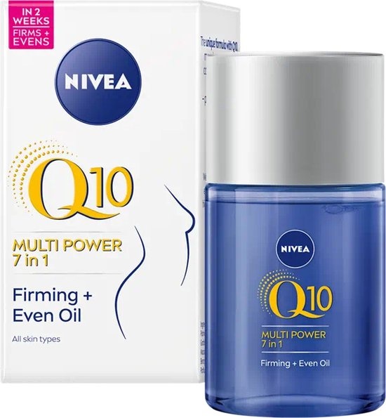 NIVEA Q10 Multi Power Huile Corporelle Raffermissante 7-en-1 - à la Macadamia et à l'Avocat - 100ML - Emballage endommagé