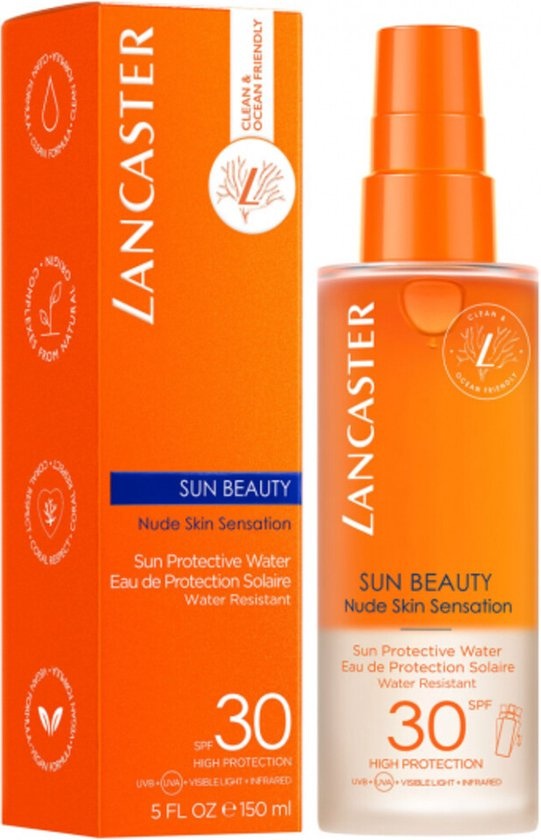 Lancaster Sun Beauty Protective Water SPF30 - Zonbescherming -150 ml- Verpakking beschadigd