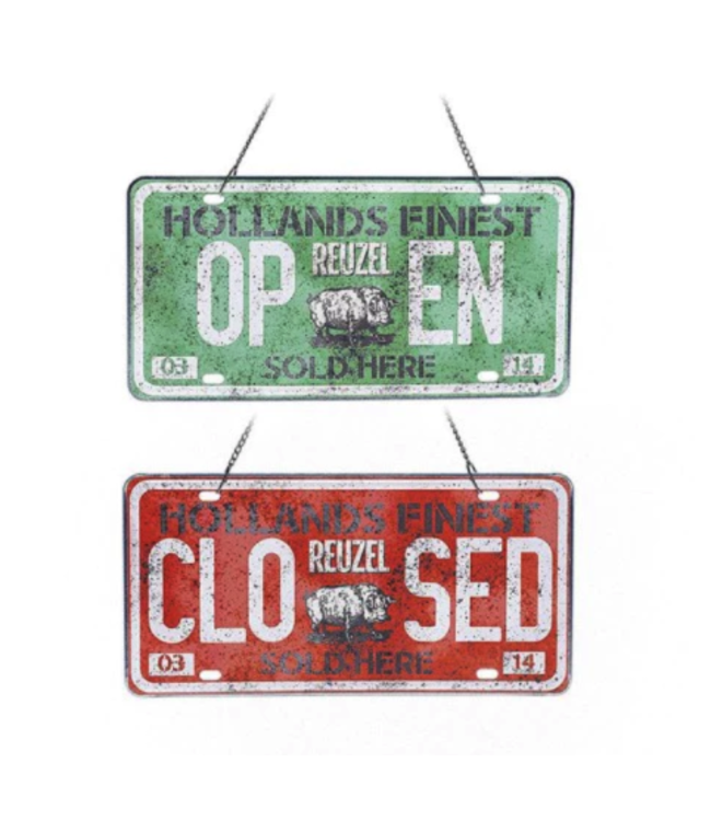 Reuzel Open/Closed Sign