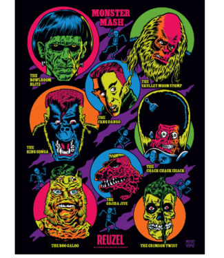 Reuzel Monster Mash Silk Screen Poster