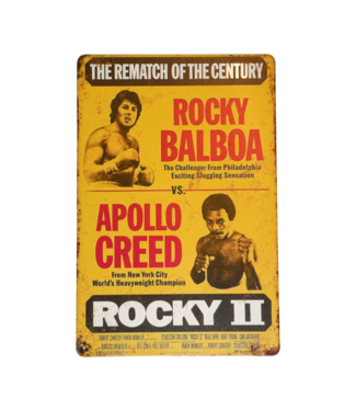 Pomade-Online Vintage Bord 20x30 Rocky Balboa