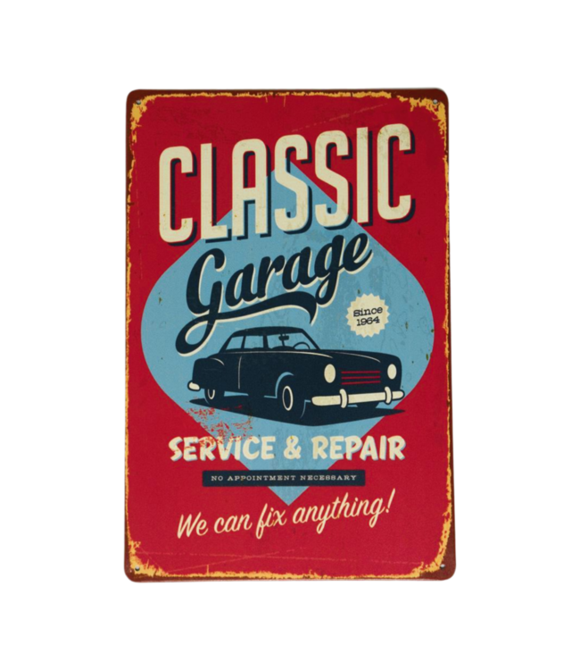 Pomade-Online Vintage Bord 20x30 Classic Garage