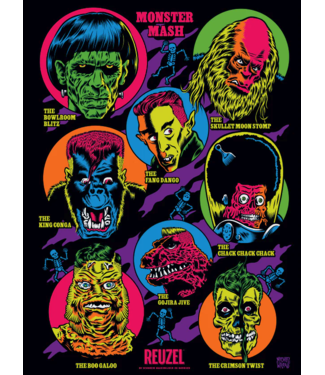 Reuzel Monster Mash Silk Screen Poster