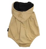 STOERE MOSTERDGELE ROMPER MET CAPUCHON VOOR MEISJES | ADAM + YVE