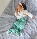 GEKNOOPTE SLAAPZAK EN TRAPPELZAKJE MERMAID GREEN | ELECTRIK KIDZ