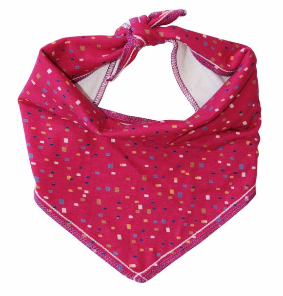 BANDANA BIB PINK CONFETTI