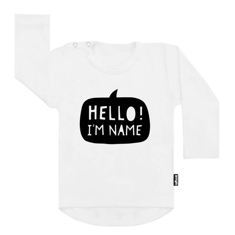 VanPauline NAAMSHIRT MET TEKSTBALLON | GEBOORTE T-SHIRT | BABYKLEDING VANPAULINE