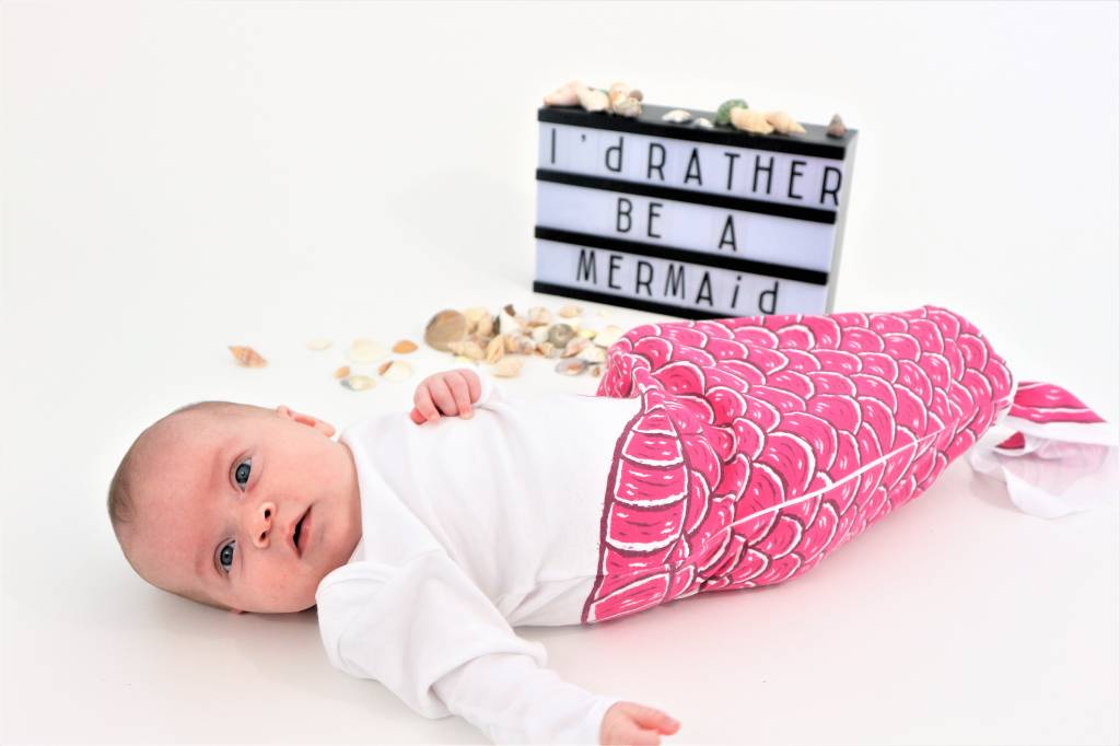 GEKNOOPTE SLAAPZAK CQ TRAPPELZAKJE MERMAID PINK - ELECTRIK KIDZ