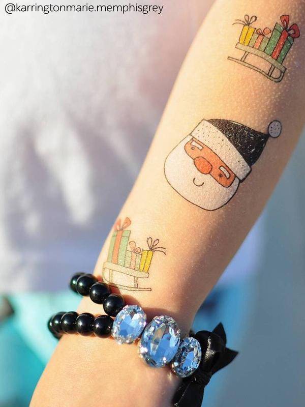 Tattoeage stickers | Tattoos voor kinderen | Accessoire voor Kerst