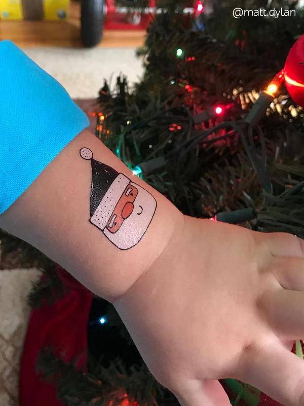 Ducky Street Tattoeage stickers | Tattoos voor kinderen | Accessoire voor Kerst
