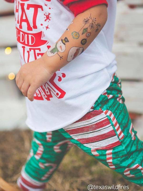 Tattoeage stickers | Tattoos voor kinderen | Accessoire voor Kerst