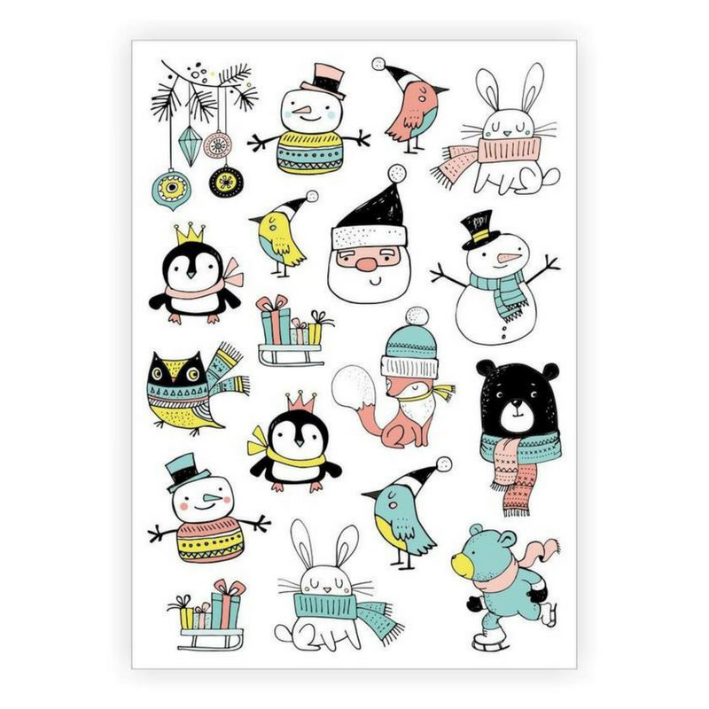 Tattoeage stickers | Tattoos voor kinderen | Accessoire voor Kerst