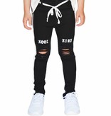 BLACK DESTROYED DENIM JEANS | BEAUBELLAKIDS