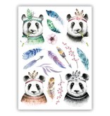 Ducky Street BOHO PANDA TATTOOS - Kindertatoeages afwasbaar