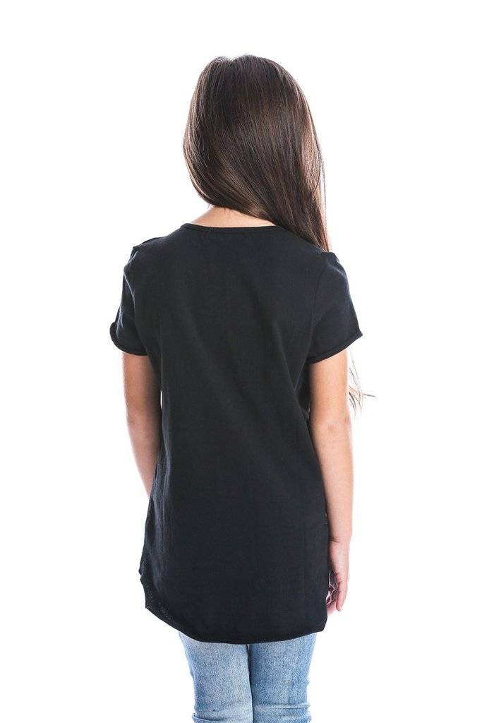 Beau Hudson RAW EDGE BLACK TALL TEE | BEAU HUDSON