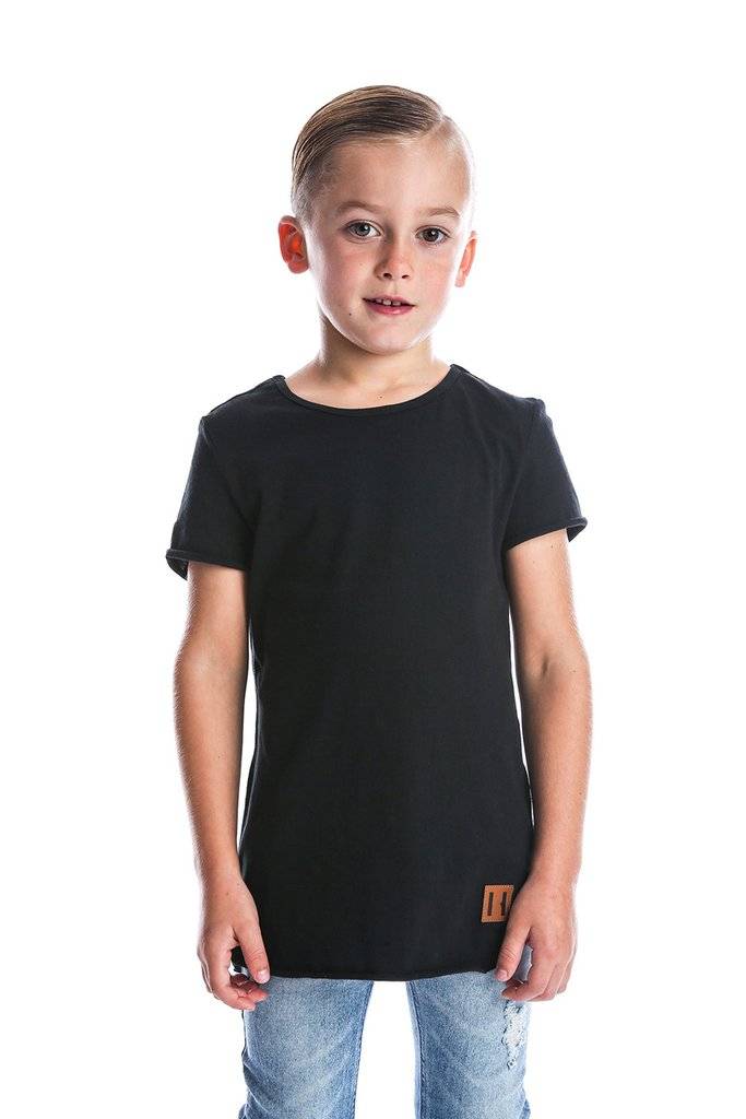 Beau Hudson RAW EDGE BLACK TALL TEE | BEAU HUDSON