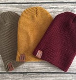 MUSTARD KNIT BEANIE  | BEAU HUDSON