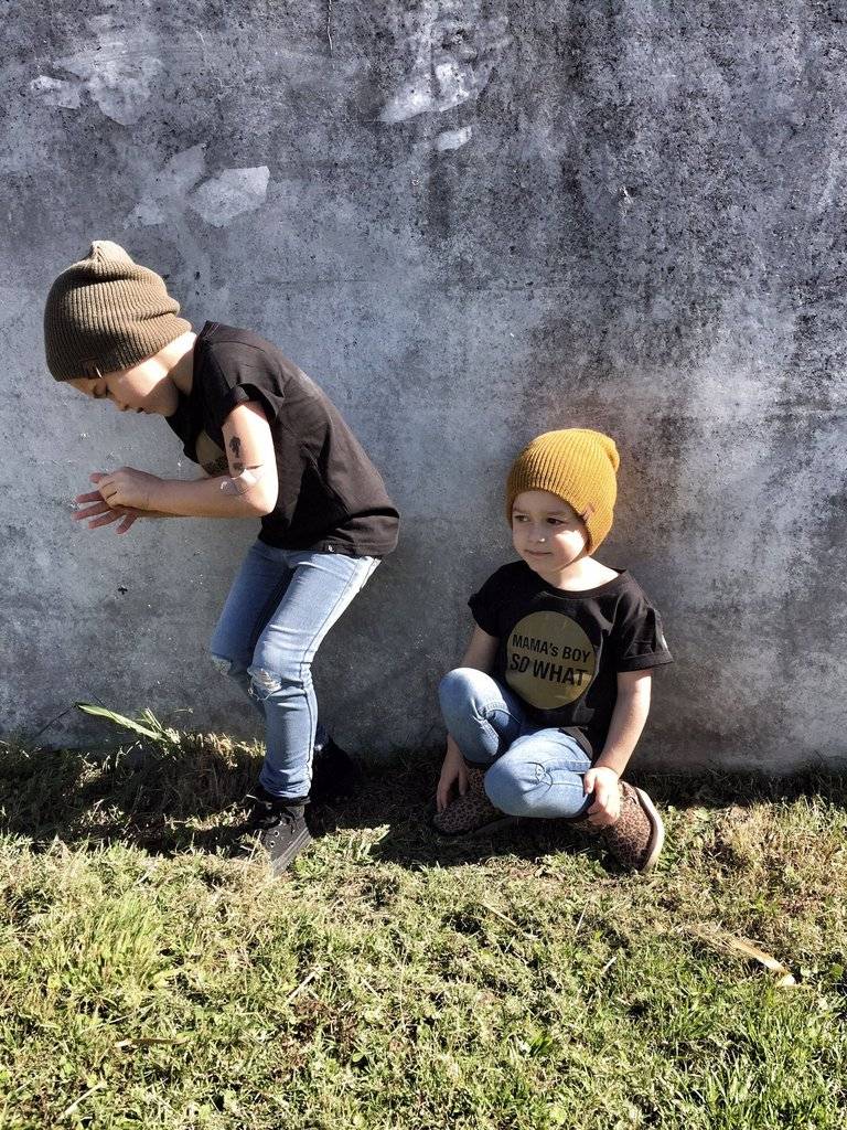 MUSTARD KNIT BEANIE  | BEAU HUDSON