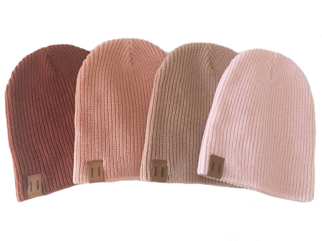 Beau Hudson MUSK PINK KNIT BEANIE  | BEAU HUDSON