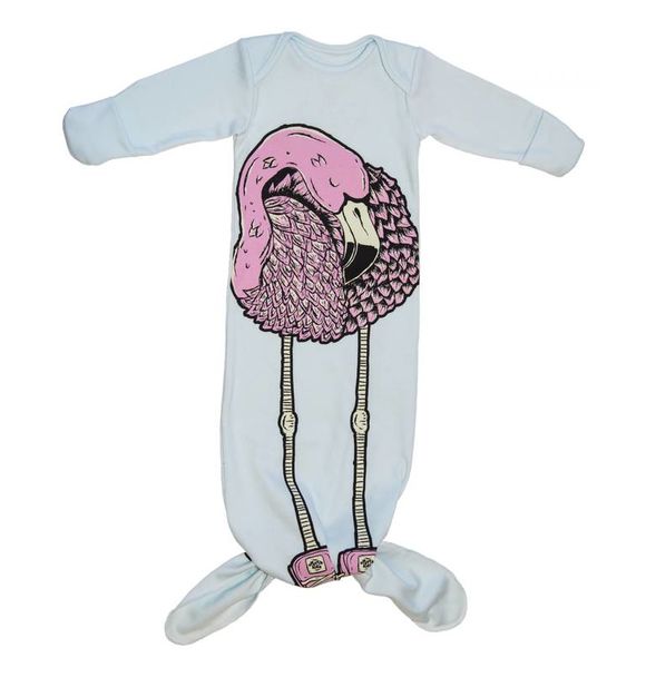 Electrik Kidz SLAAPZAK / TRAPPELZAK BLUE FLAMINGO