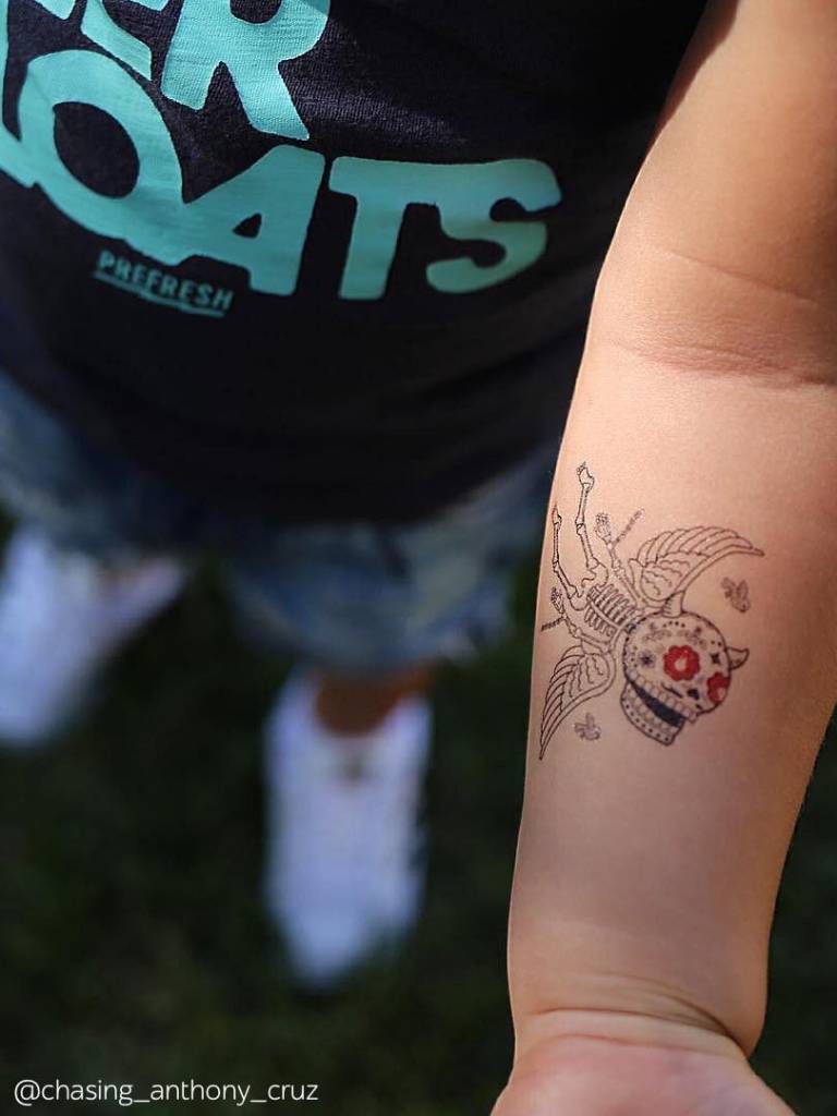 Ducky Street SKELETONS TATTOOS | CHILD TATTOO | TEMPORARY TATTOO