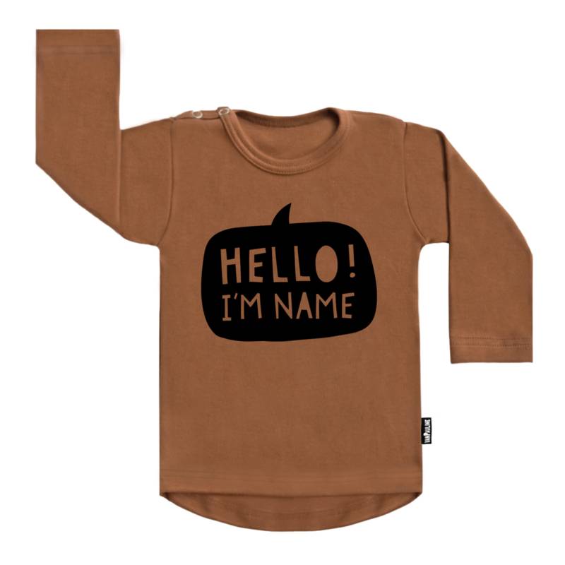 VanPauline NAAMSHIRT MET TEKSTBALLON | GEBOORTE T-SHIRT | BABYKLEDING VANPAULINE