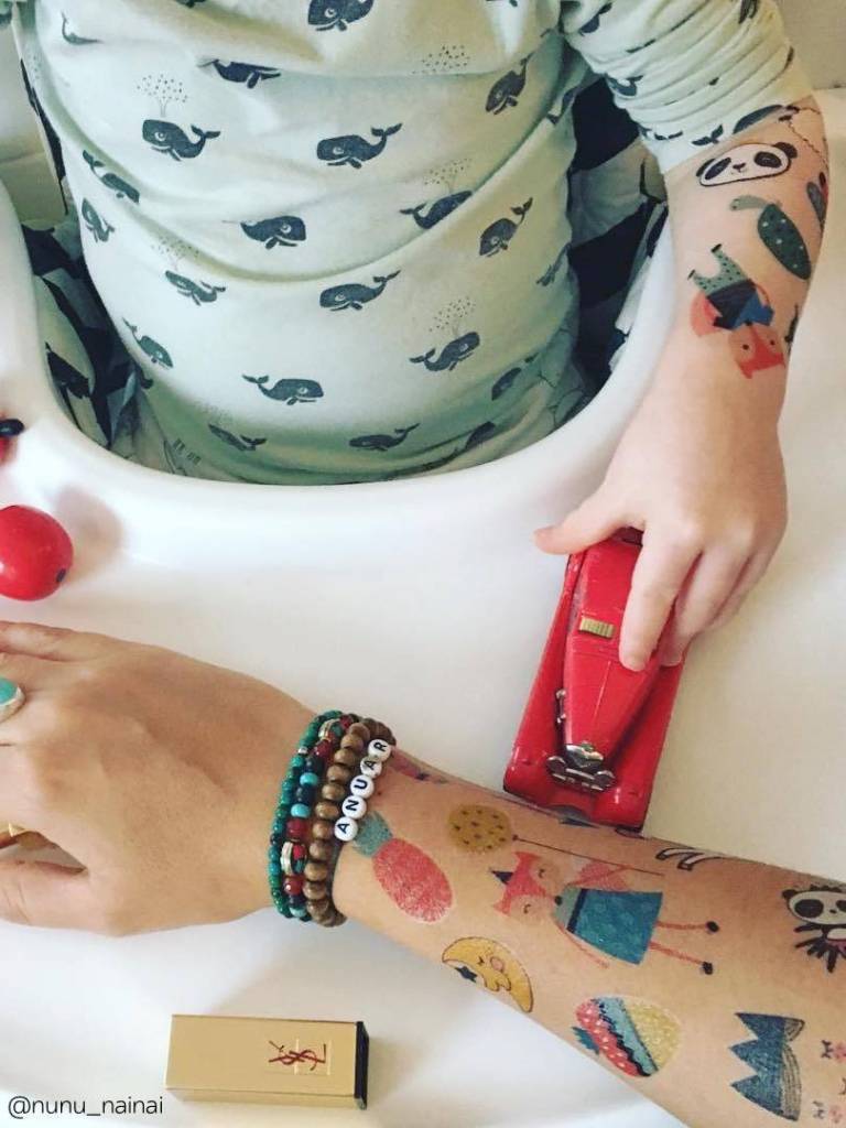 Ducky Street SCANDINAVIAN  TATTOO -  Sticker Kinder tatoeages met water afneembaar