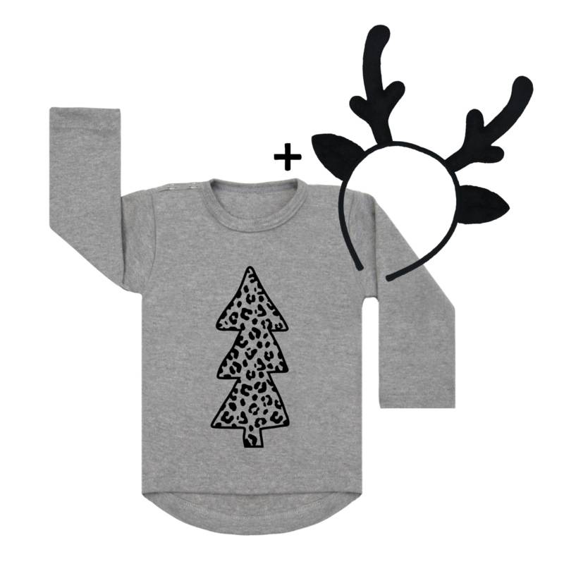 VanPauline KERSTSHIRT LUIPAARD PRINT | BABYKLEDING VANPAULINE