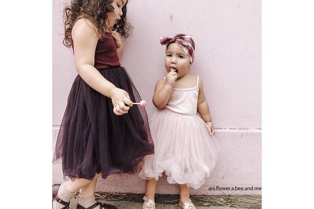 Ma Mer BORDEAUX RODE TUTU JURK MET GERIBDE TOP