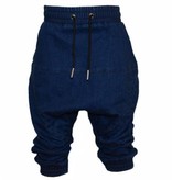 Young Blood Apparel DONKERBLAUWE DENIM 3/4 CHINO MET LAGER KRUIS | JONGENSKLEDING | STREETWEAR