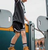 BLACK BASEBALL SHORTS | BLACK COMFORTABLE SHORT PANTS | BEAUBELLAKIDS