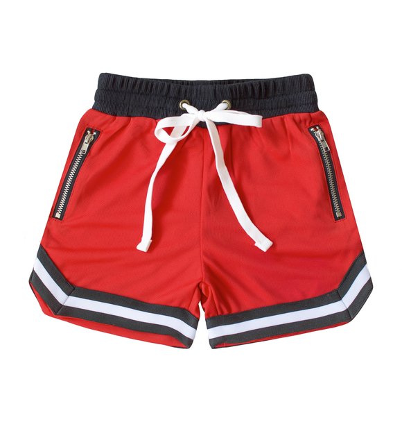 Beaubella Kids BALLER MESH SHORTS RED