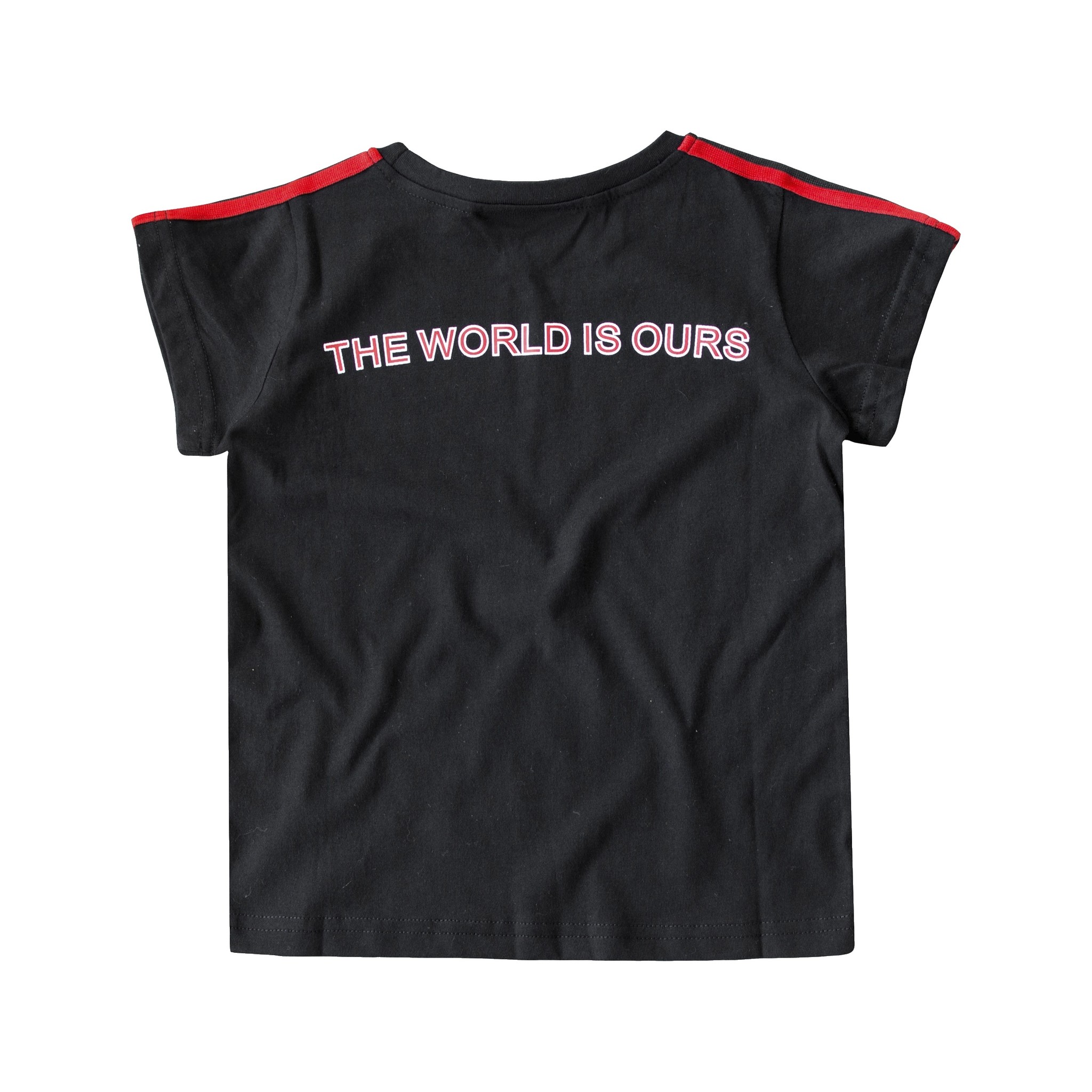 ZWART STOER SHIRT | ZWART SHIRT MET TEKST PRINT | JONGENSKLEDING