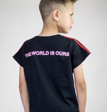 ZWART STOER SHIRT | ZWART SHIRT MET TEKST PRINT | JONGENSKLEDING