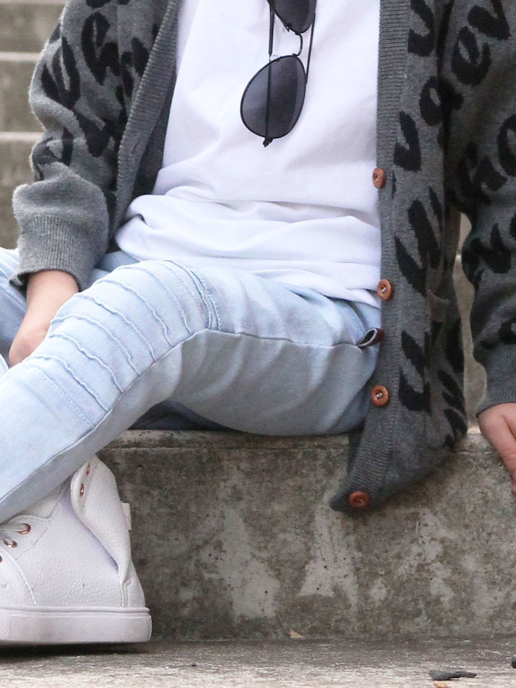 WHATEVS KNIT CARDIGAN | LANGER GEBREID VEST KINDEREN | OOVY