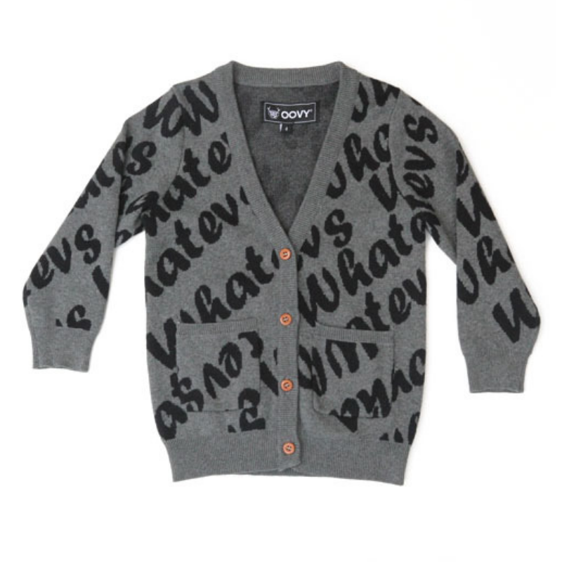 WHATEVS KNIT CARDIGAN | LONG KNIT CARDIGAN FOR KIDS | OOVY