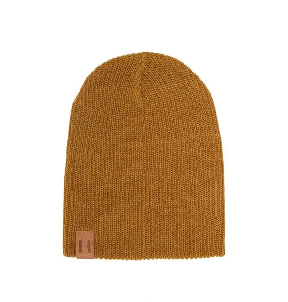 MUSTARD KNIT BEANIE