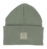 Kiddow KATOENEN MUTS | KATOEN GERIBDE BEANIE GROEN | STREETWEAR VOOR KINDEREN