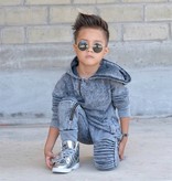 Minikid DENIM ROMPER VOOR KINDEREN | EENDELIG PAK MET CAPUCHON | MINIKID