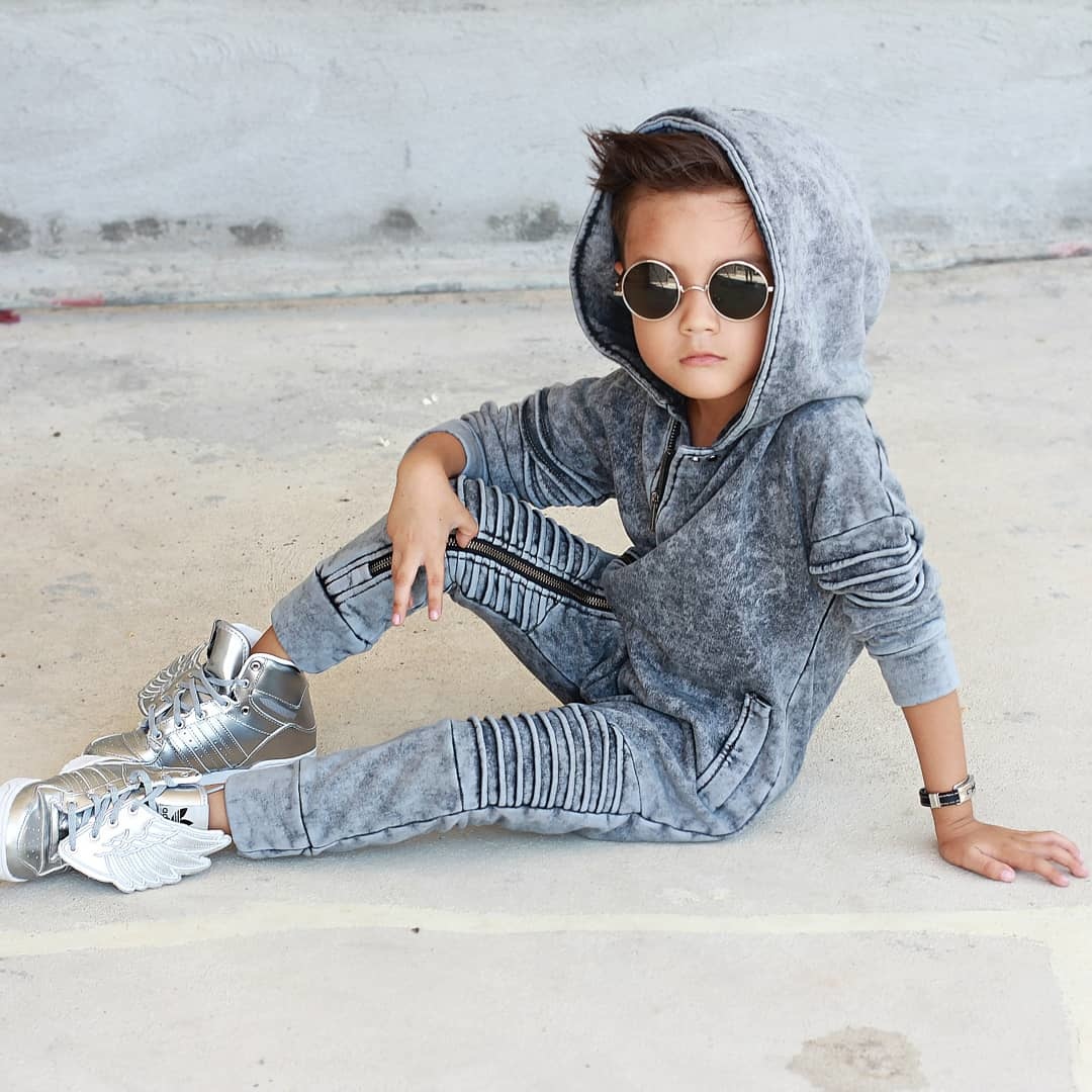DENIM ROMPER FOR CHILDREN | ROMPER FOR KIDS WITH HOODIE | MINIKID