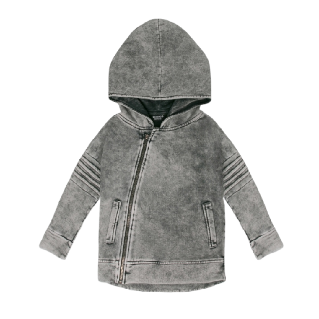 GREY HOODIE FOR CHILDREN | COOL HOODED CARDIGAN | KIDS STREETWEAR | MINIKID