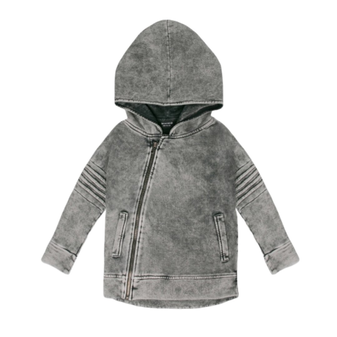 Minikid GRIJZE HOODIE VOOR KINDEREN | STOER VEST MET CAPUCHON | MINIKID