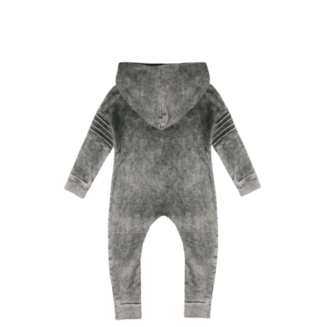 Minikid DENIM ROMPER VOOR KINDEREN | EENDELIG PAK MET CAPUCHON | MINIKID