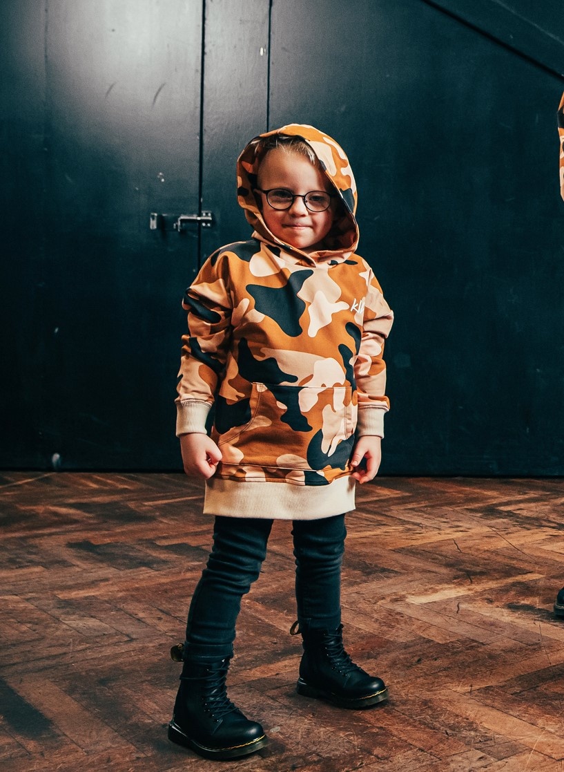 Kiddow OVERSIZED HOODIE IN CAMO PRINT | COOL HOODED SWEATER FOR KIDS