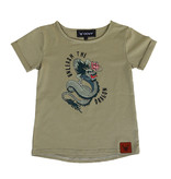 GROEN T-SHIRT MET STOERE OPDRUK | GROEN SHIRT MET PRINT | OOVY