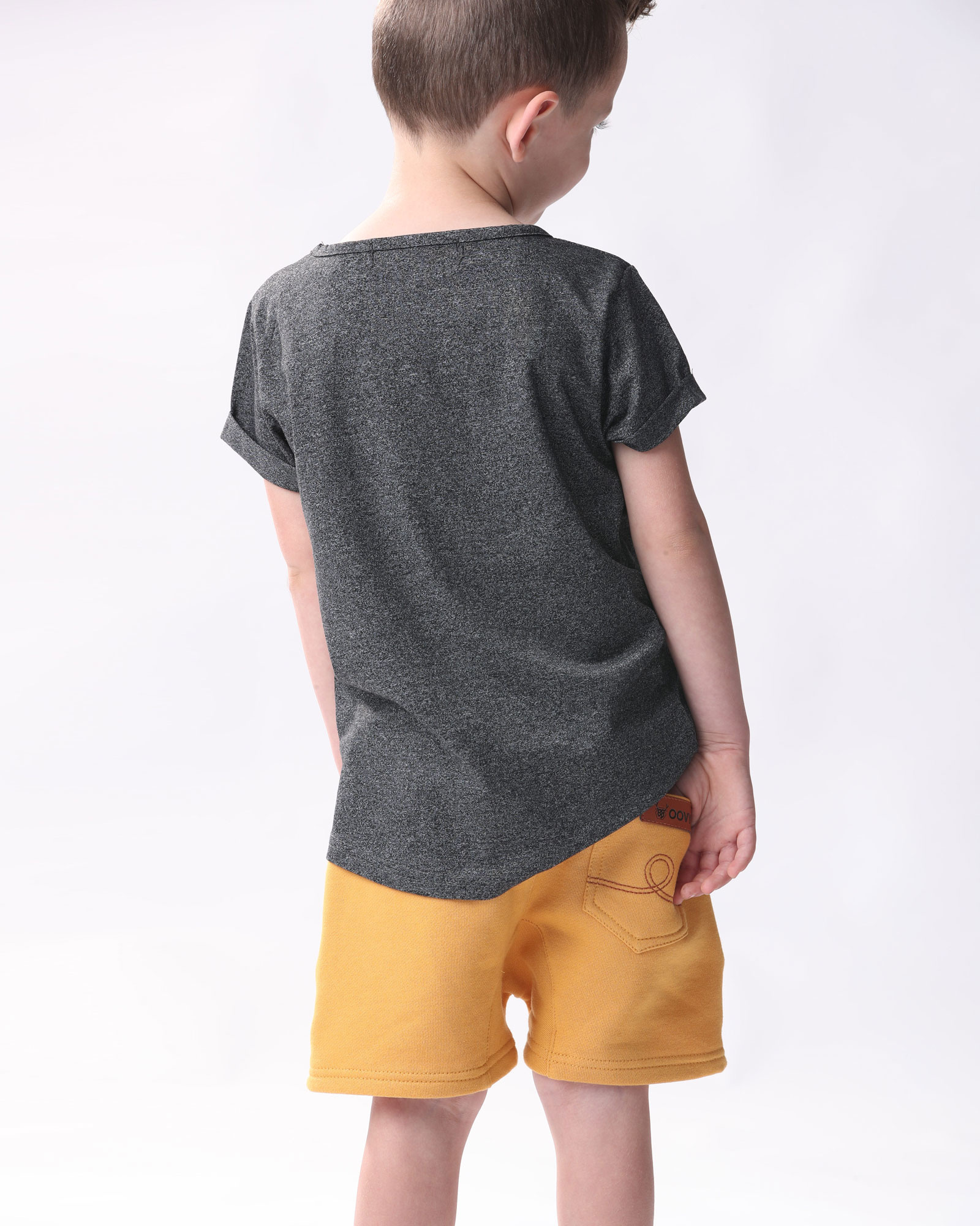 OKERGELE KORTE BROEK | MOSTERD KLEURIGE SHORTS | KINDERKLEDING