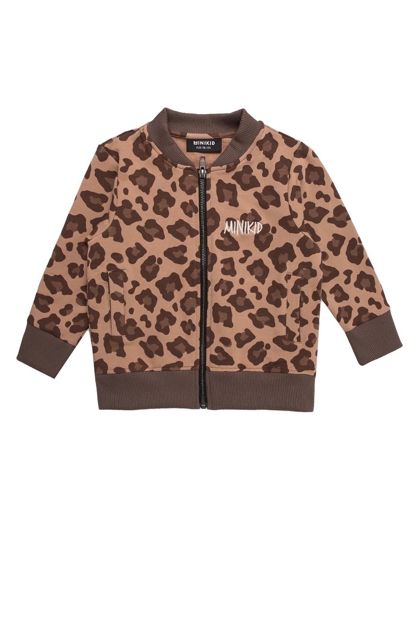 STOER BOMBERVESTJE VOOR KINDEREN | LANG VEST IN LUIPAARD PRINT | MINIKID