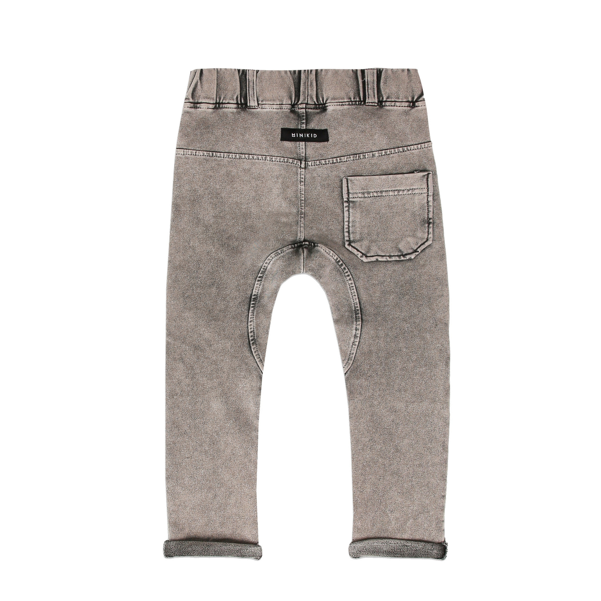 Minikid GRIJZE JEANS  | STOERE JOGGER MET WASHING | KINDERKLEDING ONLINE